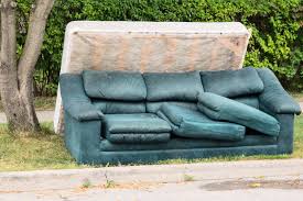 A sofa collected for separate POPs disposal